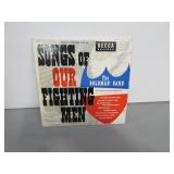 Two 'Songs of Our Fighting' Men 45 Records