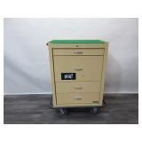 Metal Storage Cabinet on Wheels