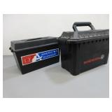 Two Small Plastic Ammo Cans