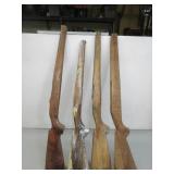 Four Works-in-Progress Rifle Stocks