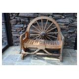 Wagon Wheel Bench