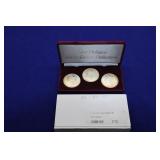 3-Uncirculated Morgan Silver Dollars