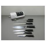 Caphalon Knife Set and Chef's Choice Sharpener