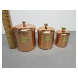 Copper Canister Set