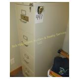 4 Drawer File Cabinet w/Key