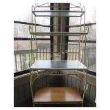 Metal & Glass Baker's Rack