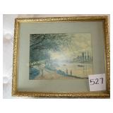 'The Seine at Lavacourt' Monet Print