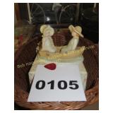 Precious Moments 'Follow-Me' & Wicker Basket