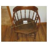 Antique Wooden Captain's Chair