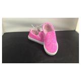 Hot pink girl shoes size 11 with gemstones