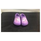 Purple unicorn slip on