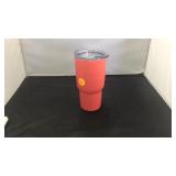 Stainless steel Tumblr coral color 30oz with a lid