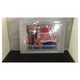 Metal signs Pepsi Cola ask for ice cold delicious