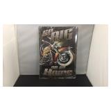 Metal sign go big or go home