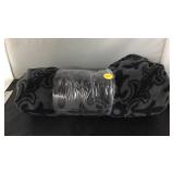 Floral throw black mink to Sherpa