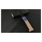 Stars and stripes knife stainless