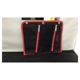 Five star pencil pouch red