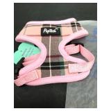 Soft mesh dog harness w leash pink-small