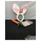 Easter bunny ears headband carrot sheet