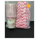 Unicorn birthday set stars,napkins,cups