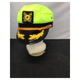 Neon green fashion hat