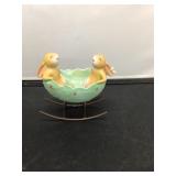 Bunny in an egg sleigh