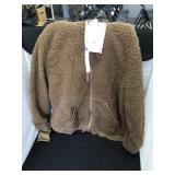 Koosin brown Sherpa hoodie size Xl