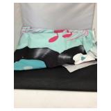 Large piece of fabric with music symbols