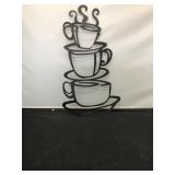 Metal coffee silhouette