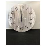 Clock grey wood tone