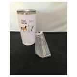 Stainless steel white tumbler Nurses