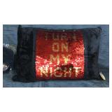 Turn on my night sequence pillow