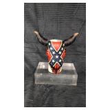 Rebel flag with horns decorative vase