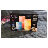 Color changing luma candles