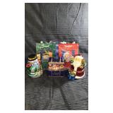 3 piece Christmas music boxes with bags