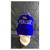 Pink fleece lined stocking hat