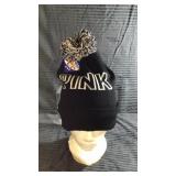 Pink fleece lined stocking hat