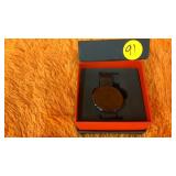 Smart watch black on black wristband