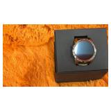 Smart watch charcoal grey with black wristband