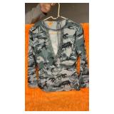 Ladies Medium long sleeve Camo blouse
