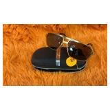 Hdcrafter sunglasses gold/black frame