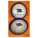 Pair of metal trays granite city steel