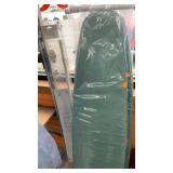 (4) brand new ironing boards and twisted curtain