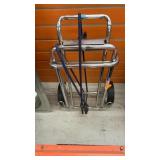 Collapsible chrome luggage dolly