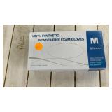 Medium vinyl synthetic powder free exam gloves