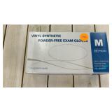 Medium Vinyl synthetic powder free exam gloves
