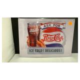 Ask for Pepsi Cola Metal sign