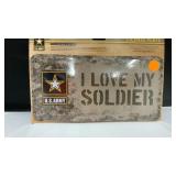 I love my soldier license plate