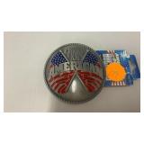 American belt buckle