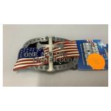 One nation under god belt buckle
